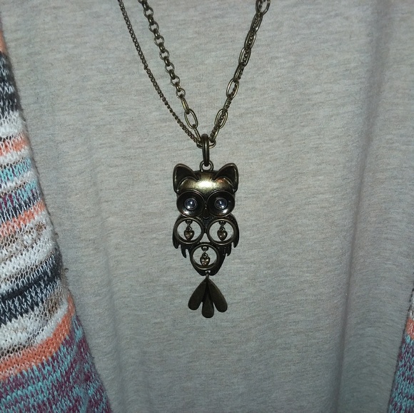 Maurices Jewelry - Bronze Owl Necklace